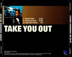 Luther Vandross : Take You Out (CD, Single, Promo)