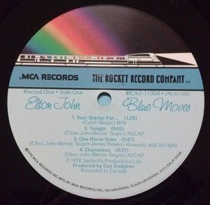 Elton John : Blue Moves (2xLP, Album, Pin)