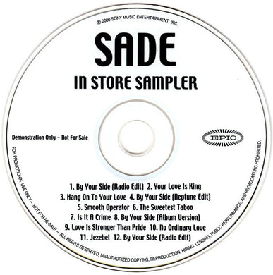 Sade : In Store Sampler (CD, Comp, Promo, Smplr)