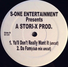 Load image into Gallery viewer, S-One Entertainment Presents A Stori-X Prod. : Da Fam (12&quot;)
