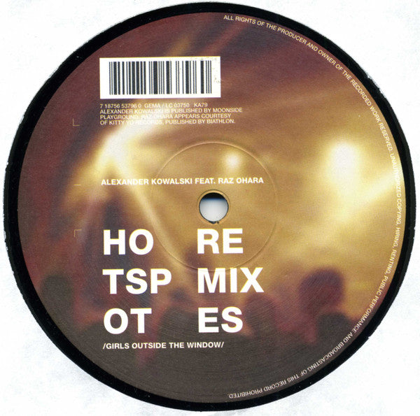 Alexander Kowalski : Hot Spot (Girls Outside The Window) (Remixes) (12