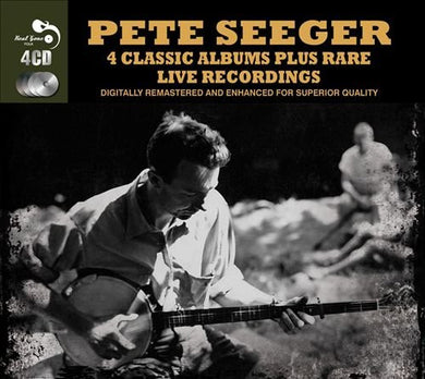 Pete Seeger : 4 Classic Albums Plus Rare Live Recordings (4xCD, Comp + Box)