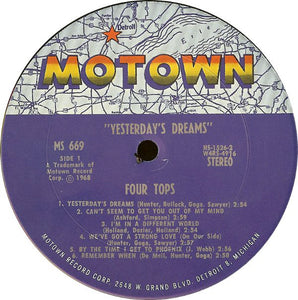 Four Tops : Yesterday's Dreams (LP, Album, Ter)