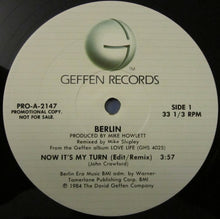 Load image into Gallery viewer, Berlin : Now It&#39;s My Turn (12&quot;, Single, Promo)