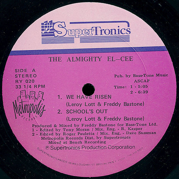 The Almighty El-Cee : We Have Risen / School's Out (12