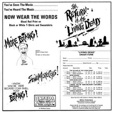 Load image into Gallery viewer, Various : The Return Of The Living Dead (Original Soundtrack) (LP, Album)
