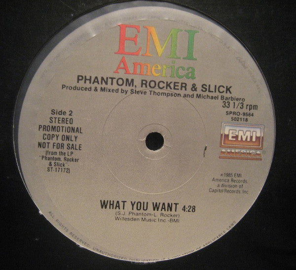 Phantom, Rocker & Slick : What You Want (12