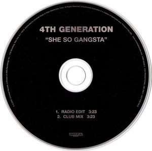 4th Generation : She So Gangsta (CD, Single, Promo)