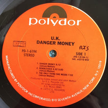 Load image into Gallery viewer, UK (3) : Danger Money (LP, Album, Pit)