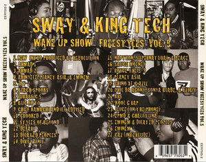 Sway & King Tech : Wake Up Show Freestyles Vol. 5 (CD, Comp)