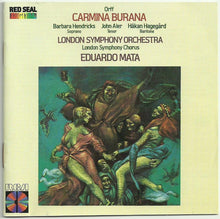 Load image into Gallery viewer, Carl Orff / The London Symphony Orchestra / London Symphony Chorus / Barbara Hendricks / John Aler / Håkan Hagegård / The Boys Choir Of St. Paul&#39;s Cathedral, London* : Carmina Burana (CD, Album)