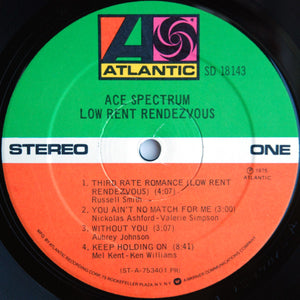 Ace Spectrum : Low Rent Rendezvous (LP, Album, Pre)