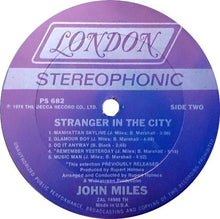 Load image into Gallery viewer, John Miles : Stranger In The City (LP, Album, Ter)