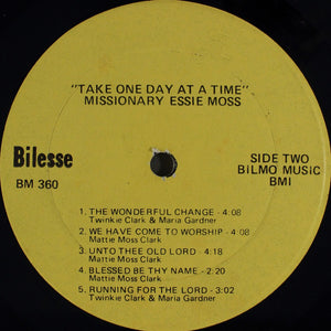 Missionary Essie Moss* : Take One Day At A Time (LP, Album, Yel)