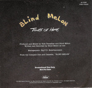 Blind Melon : Tones Of Home (7", Promo)