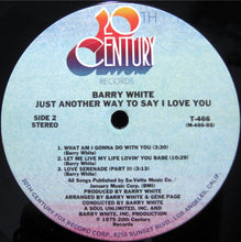 Load image into Gallery viewer, Barry White : Just Another Way To Say I Love You (LP, Album)