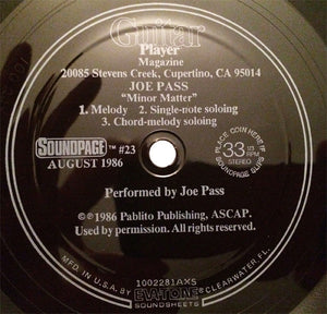 Joe Pass, Francis X And The Bushmen : Minor Matter / Trouble At Madame Dong's (Flexi, 7", Shape)