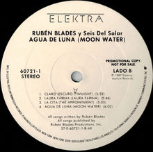 Load image into Gallery viewer, Rubén Blades* Y Seis Del Solar : Agua De Luna (Moon Water) (LP, Album, Promo)