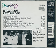 Load image into Gallery viewer, Lew Soloff : Speak Low (CD, Album)