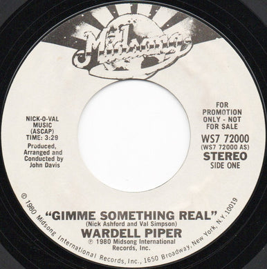 Wardell Piper : Gimme Something Real (7