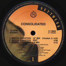 Load image into Gallery viewer, Consolidated : Brutal Equation (12&quot; Mixes) (12&quot;)