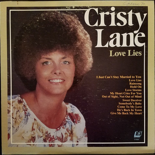 Cristy Lane : Love Lies (LP, Album)