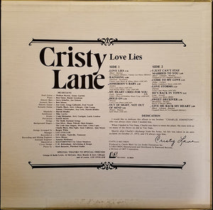 Cristy Lane : Love Lies (LP, Album)