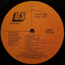 Load image into Gallery viewer, Cristy Lane : Love Lies (LP, Album)