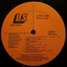 Load image into Gallery viewer, Cristy Lane : Love Lies (LP, Album)