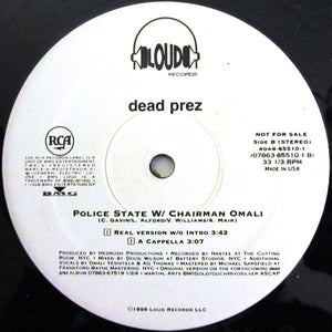 Dead Prez : Police State (12", Promo)