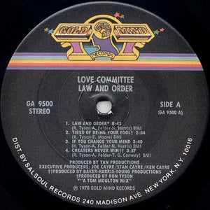 Love Committee : Law And Order (LP, Album)