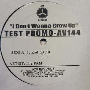 The Fam : I Don't Wanna Grow Up (12", Promo, TP)