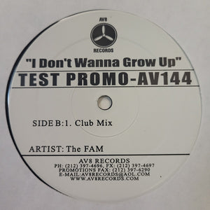 The Fam : I Don't Wanna Grow Up (12", Promo, TP)