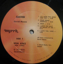Load image into Gallery viewer, David Meece : David (LP, Album)