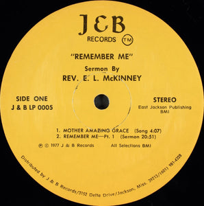 Rev. E. L. McKinney : Remember Me (LP, Album)