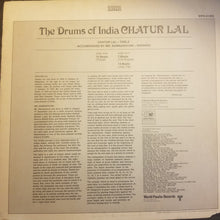 Load image into Gallery viewer, Chatur Lal : The Drums Of India (LP, Album)