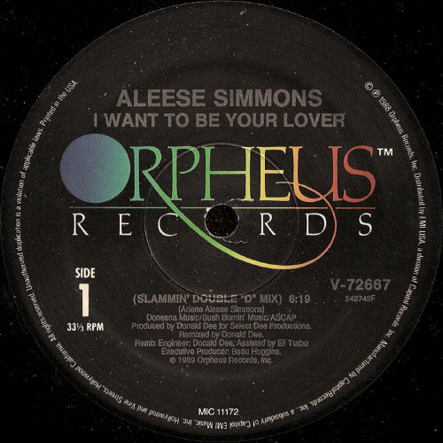 Aleese Simmons : I Want To Be Your Lover (12