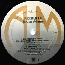Load image into Gallery viewer, Bryan Adams : Reckless (LP, Album, Club, CRC)