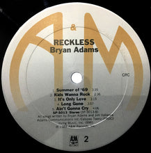 Load image into Gallery viewer, Bryan Adams : Reckless (LP, Album, Club, CRC)