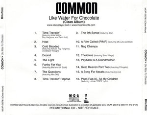 Common : Like Water For Chocolate (Clean Album) (CD, Album, Promo, Cle)