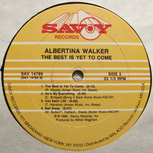 Albertina Walker : The Best Is Yet To Come (LP)