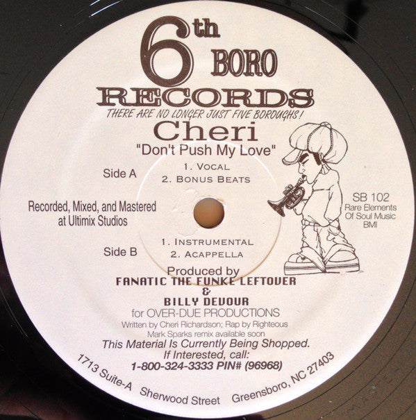 Cheri (5) : Don't Push My Love (12