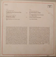 Load image into Gallery viewer, Gershwin*, Copland*, Los Angeles Philharmonic*, Mehta*, London Symphony Orchestra*, Kertész* : Rhapsodie In Blue / Ein Amerikaner In Paris / Fanfare For The Common Man (LP, Comp)