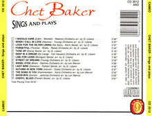 Load image into Gallery viewer, Chet Baker : Sings And Plays (CD, Comp)