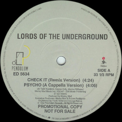 Lords Of The Underground : Check It (12