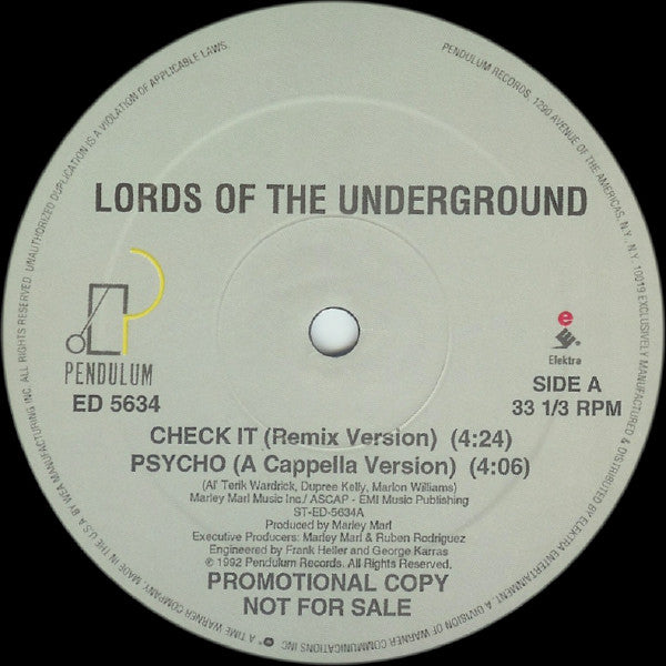 Lords Of The Underground : Check It (12