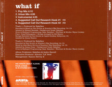 Load image into Gallery viewer, Babyface : What If (CD, Single, Promo)