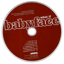 Load image into Gallery viewer, Babyface : What If (CD, Single, Promo)