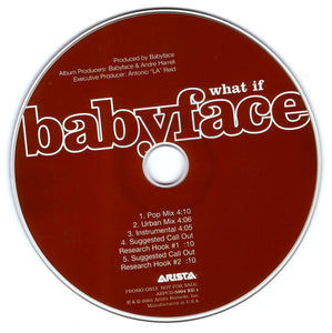 Babyface : What If (CD, Single, Promo)