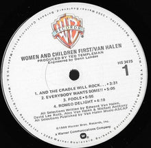 Load image into Gallery viewer, Van Halen : Women And Children First (LP, Album, Win)